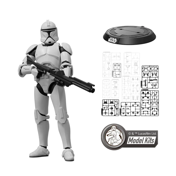 STAR WARS: ATTACK OF THE CLONES CHAMPION CLASS 07 CLONE TROOPER MODEL KITS | BLOKEES Blokees