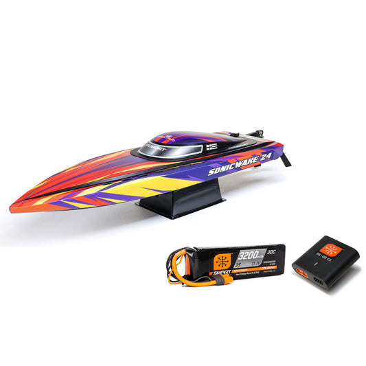 Sonicwake 24" Self-Righting Brushless Deep-V RTR (Battery & Charger Included), Horizon Hobby
