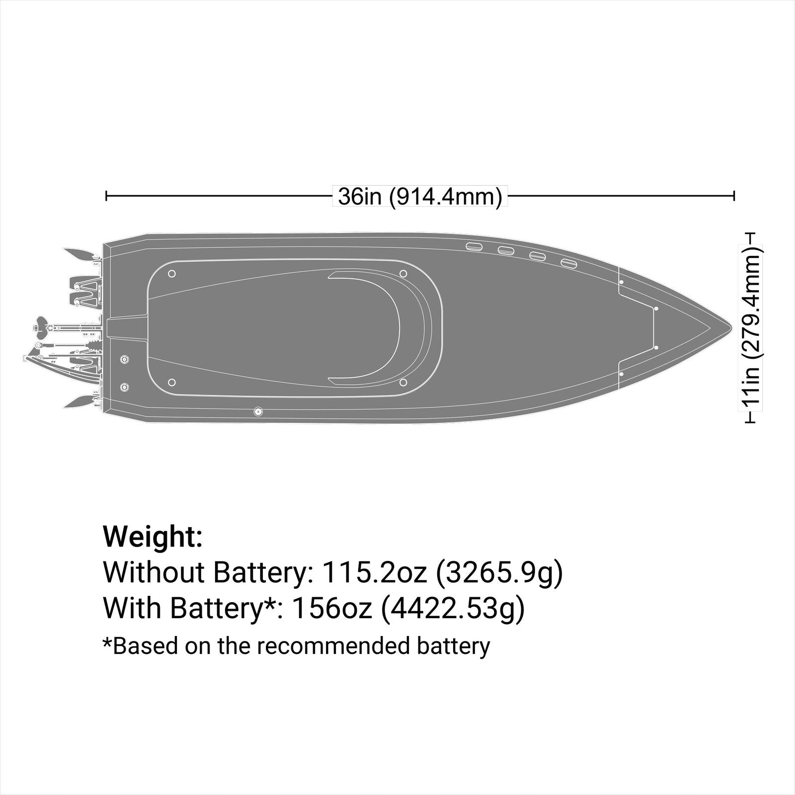Proboat 36" Pro Boat Sonicwake V3 Horizon Hobby