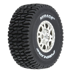 Pro-Line 1/16 Mirage TT F/R Tires MTD 12mm Silver Impulse (4): Mojave Grom (PRO1025310) Horizon Hobby