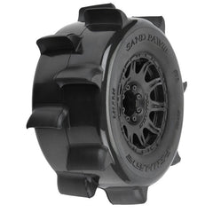 Pro-Line Racing 1/8 Sand Paw HP BELTED F/R 3.8" MT Tires Mounted 17mm Black Raid (2) Horizon Hobby