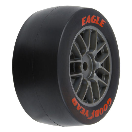 Pro-Line 1/12 Goodyear Eagle Option Tire F/R MTD Gray Wheels (4): Losi NASCAR (PRO1030410) Horizon Hobby