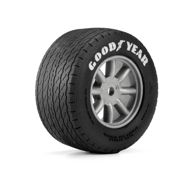 Pro-Line Racing 1/12 Goodyear Blue Streak VTA Front Tires Mounted 8mm Gray Wheels (2): Losi NASCAR® Race Car Horizon Hobby