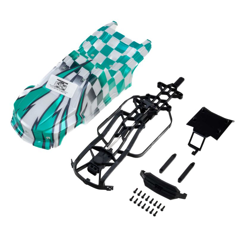 1/16 Limited Edition Pre-Cut/Pre-Painted Brute Body Checkmate with Clipless System: ARRMA MINI KRATON Horizon Hobby