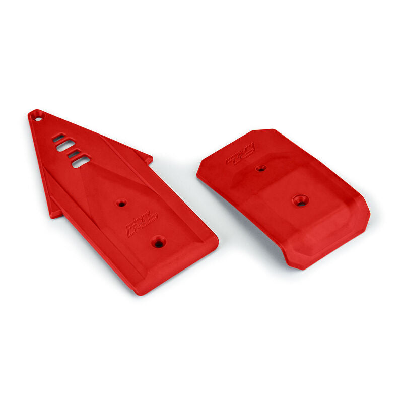 Pro-Line Bash Armor Front/Rear Skid Plates (Red) for ARRMA 3S Vehicles (PRO639507) Horizon Hobby