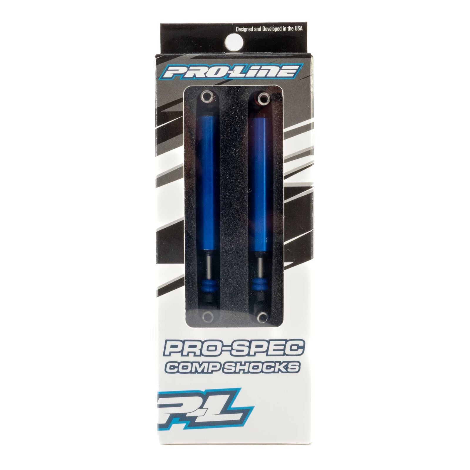 Pro-Line Racing Pro-Comp Front/Rear (97mm) Scaler Shocks, Blue (2): 1/10 Rock Crawlers (PRO641001) Friendly Hobbies