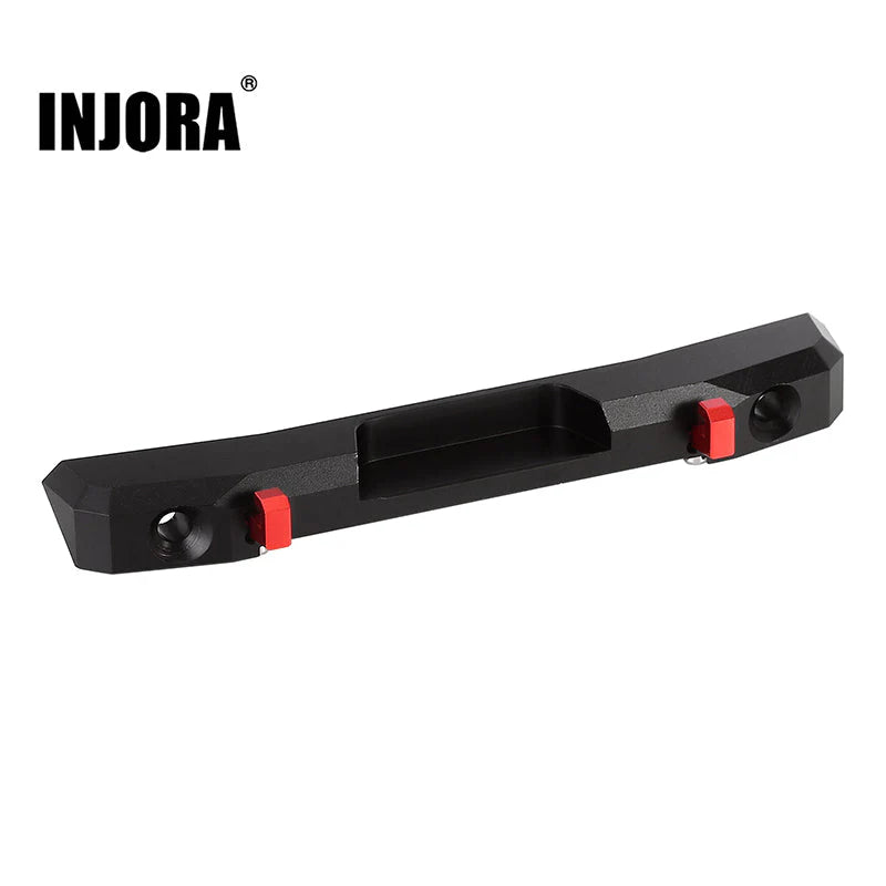 INJORA CNC Aluminum Rear Bumper with Lights for SCX24 Jeep Wrangler JLU INJORA