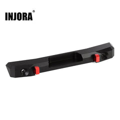 INJORA CNC Aluminum Rear Bumper with Lights for SCX24 Jeep Wrangler JLU INJORA