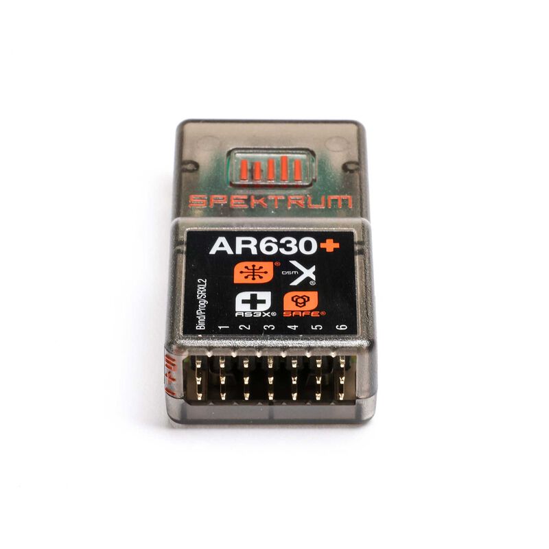 Spektrum AR630+ 6 Channel AS3X SAFE Receiver (SPM-1030) Horizon Hobby