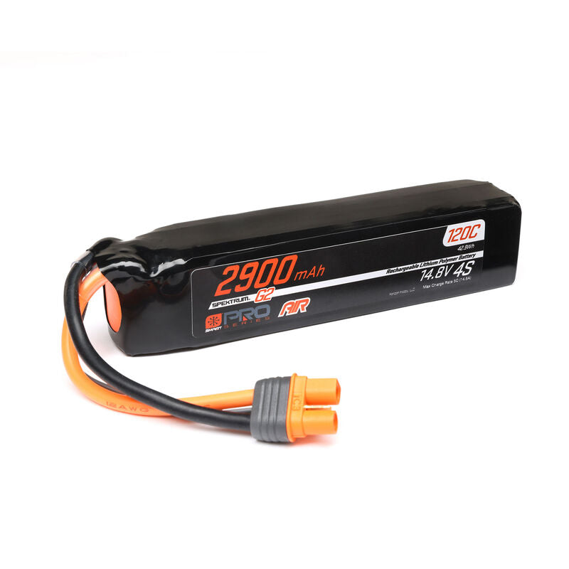 Spektrum SMART 14.8V 2900mAh 4S 120C Smart G2 Pro Air LiPo Battery: IC3 (SPMX-1067) Horizon Hobby
