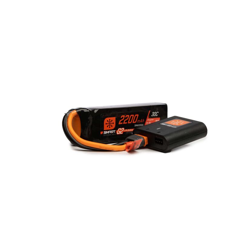 Spektrum Smart Powerstage Air Bundle: 2200mAh 3S G2 LiPo Battery / S120 Charger (SPMXPSA200) Horizon Hobby