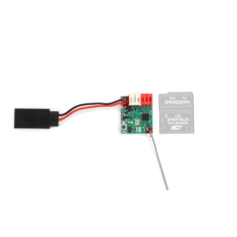 Spektrum 10A 2-in-1 Brushed ESC / SLT Receiver: Micro-B (SPMXSE2825RX) Horizon Hobby