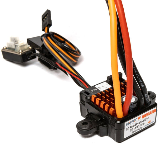 Spektrum Firma 60A Lite Brushed Smart ESC, 2S-3S: IC3 (SPMXSE60) Horizon Hobby