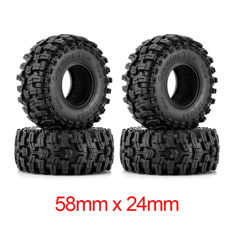 INJORA 1.0" Swamp Stomper Tires (58mm/63mm) (T1015/T1018) INJORA