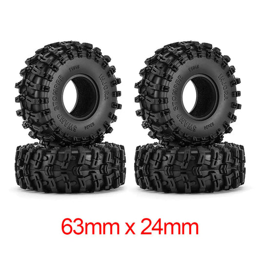 INJORA 1.0" Swamp Stomper Tires (58mm/63mm) (T1015/T1018) INJORA