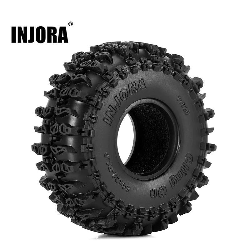 INJORA 1.0" 64*24mm Cling On Tires (T1020) (4) INJORA