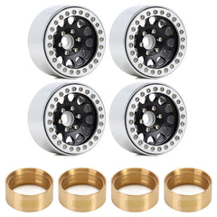 INJORA 4PCS 1.9" Aluminum Alloy Beadlock Wheel Rims for 1/10 RC Crawler (YQW-01BG-1944) INJORA