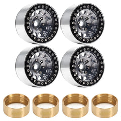 INJORA 4PCS 1.9" Aluminum Alloy Beadlock Wheel Rims for 1/10 RC Crawler (YQW-01BG-1944) INJORA