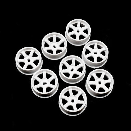 Yeah Racing Plastic Narrow Rim Set 8.5MM (OFFSET 0 +1 +2 +3) White for  1/28 AWD MINI-Z Yeah Racing