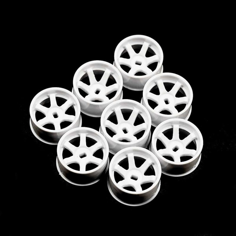 Yeah Racing Plastic Wide Rim Set 11mm (OffSet 0 +1 +2 +3) White for 1/28 AWD MINI-Z (WL-146WH) Yeah Racing