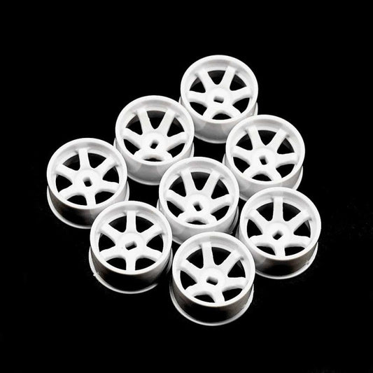 Yeah Racing Plastic Wide Rim Set 11mm (OffSet 0 +1 +2 +3) White for 1/28 AWD MINI-Z (WL-146WH) Yeah Racing