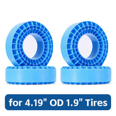 INJORA 4pcs Silicone Rubber Inserts for 106-108mm(4.19" OD) 1.9" Tires INJORA
