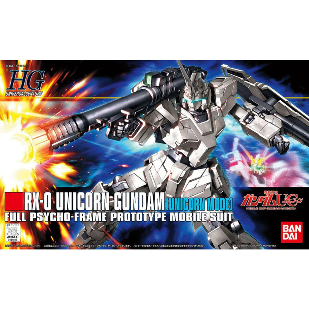 Bandai: HGUC #101 RX-0 Unicorn Gundam - 1:144 Scale (BAS2079325) Heartland Hobby