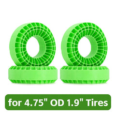INJORA: 4pcs Silicone Rubber Inserts for 118-122mm(4.75" OD) 1.9" Tires INJORA