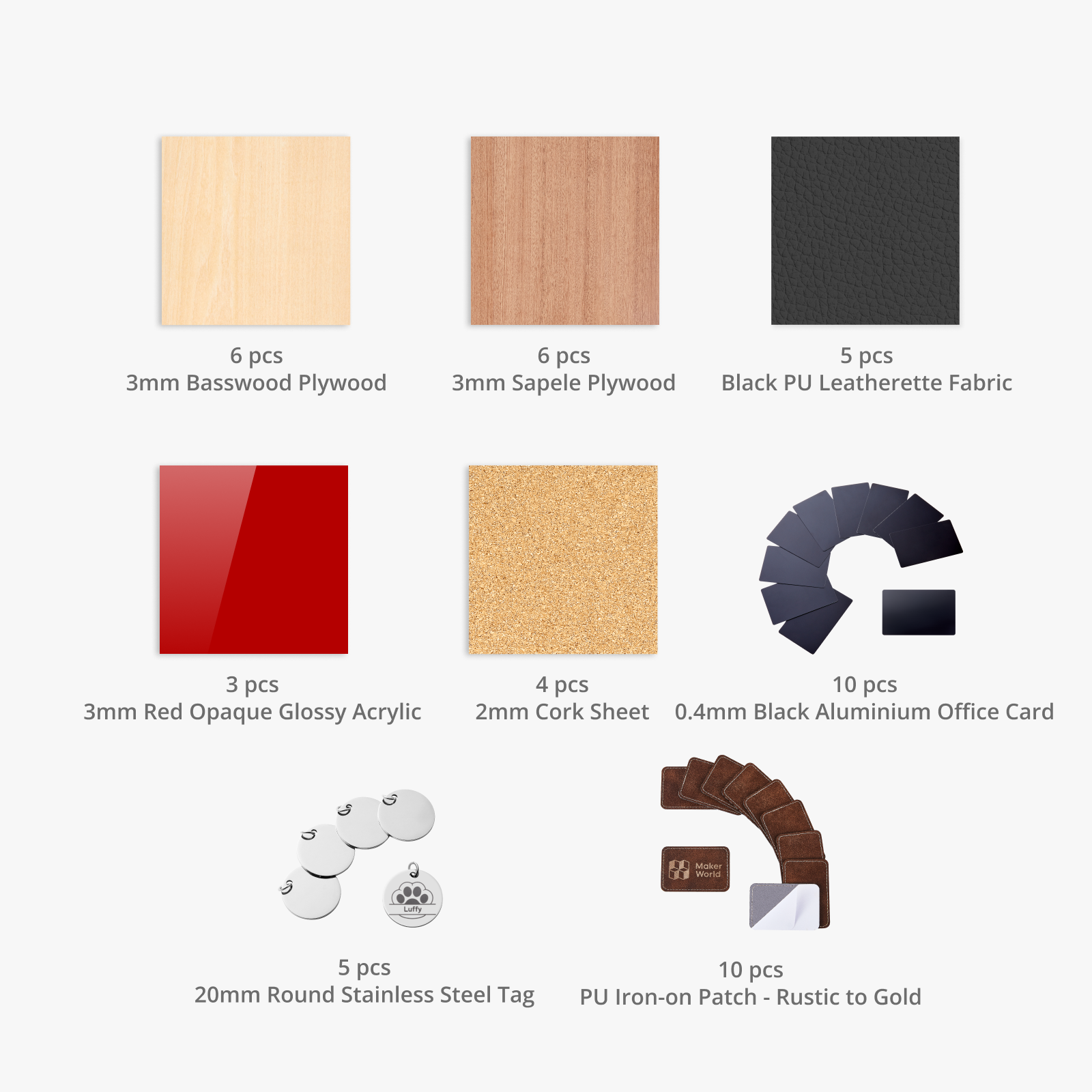 Bambu Laser Material Kit Bambu Lab