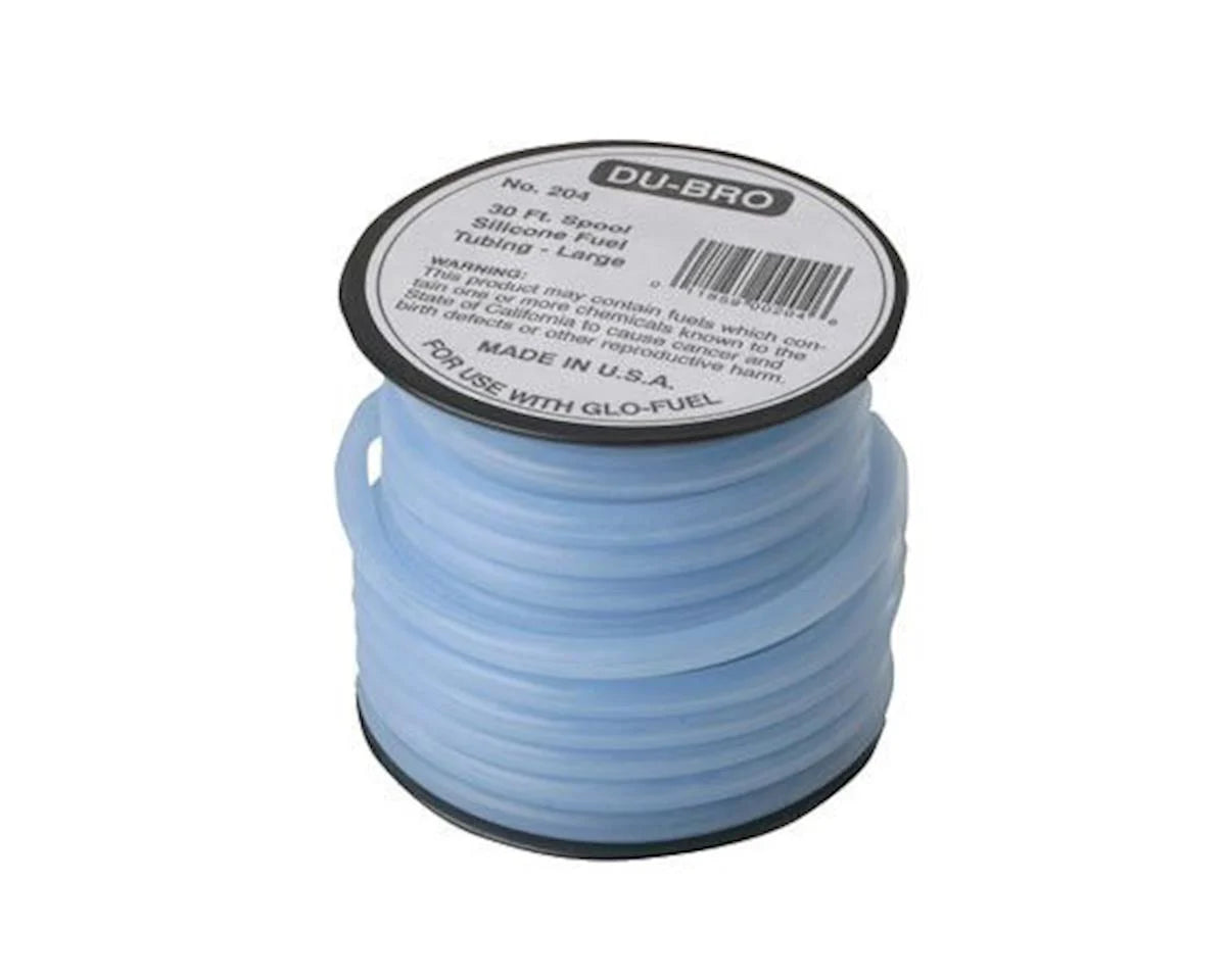 Du-Bro Large Silicone Fuel Tubing (Blue) (30') per foot (DUB2041FT) Horizon Hobby