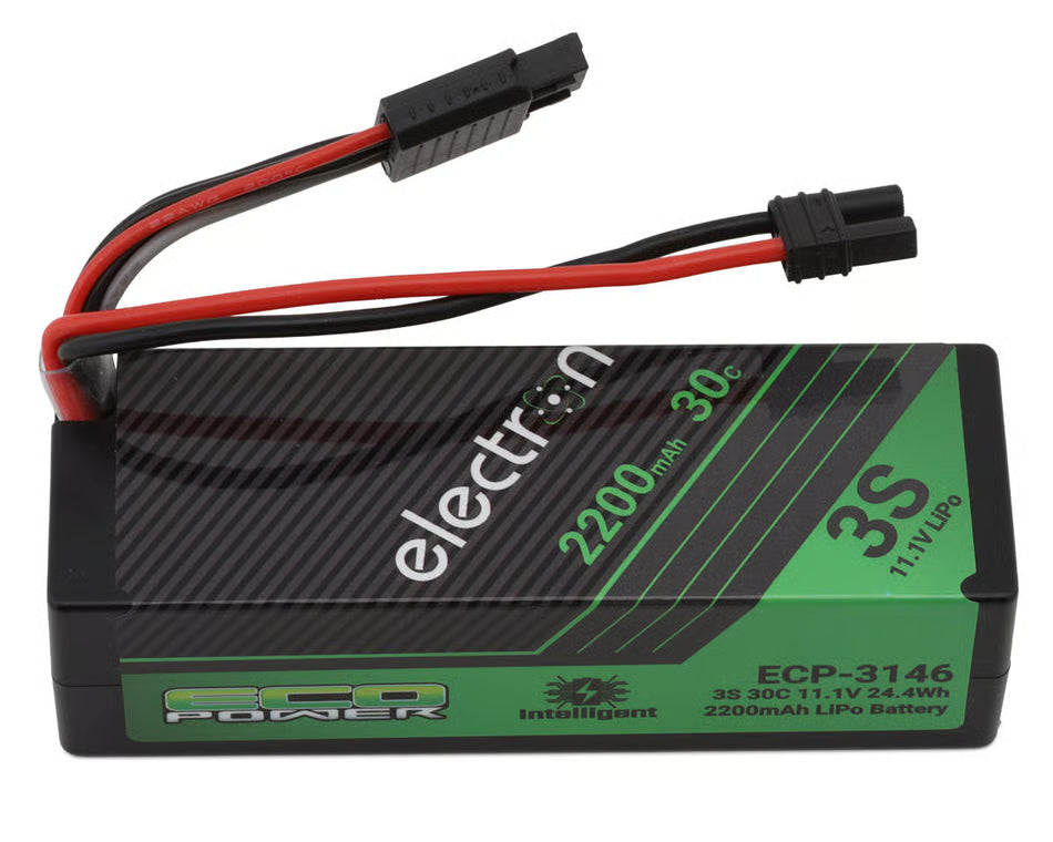 EcoPower "Electron" 3S 30C Intelligent LiPo Battery w/EC2 Plug (11.1V/2200mAh) (Losi™ Nascar/Arrma™ Grom Granite, Typhon, Mojave) Amain Hobbies