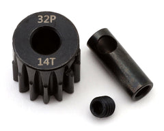 EcoPower Steel 32P Pinion Gear (Mod .8) (5mm Bore) (14T) w/3.17mm Reducer Sleeve Amain Hobbies