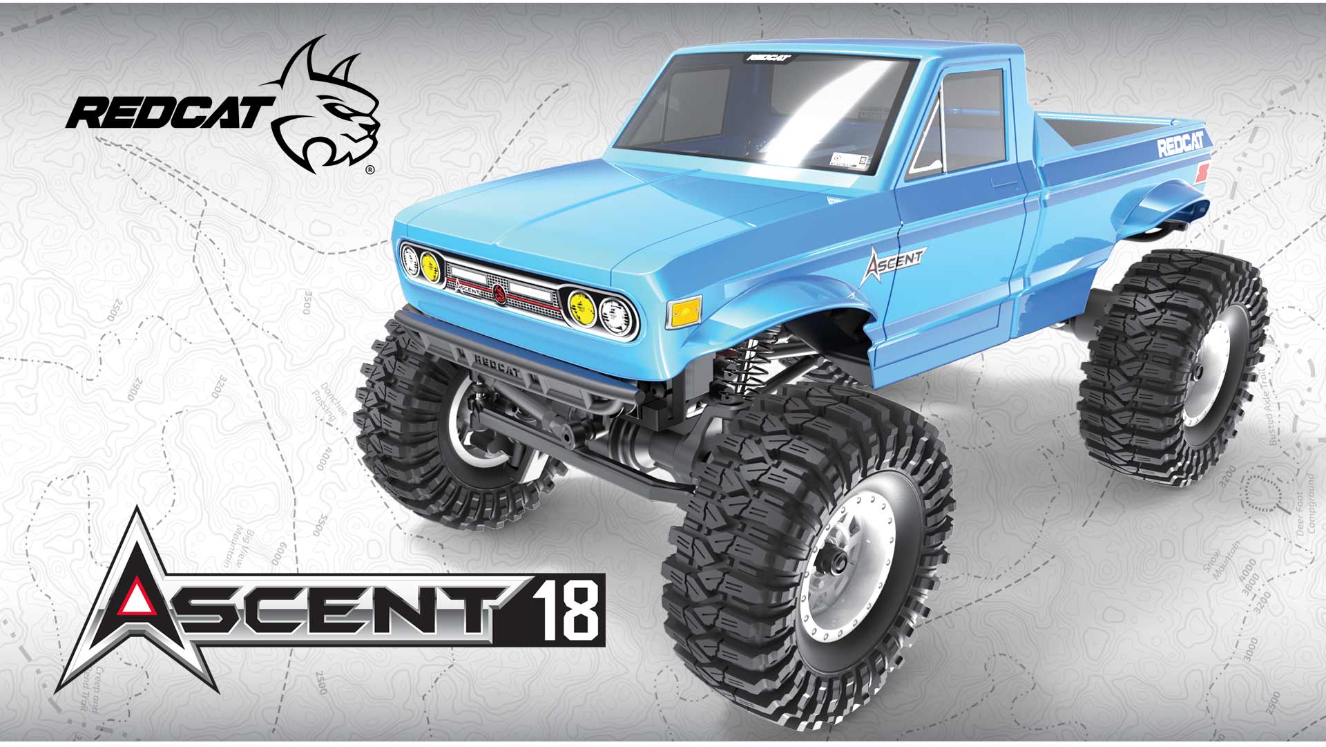 Redcat Ascent-18 RC Crawler - 1:18 Brushed Electric Rock Crawler Redcat