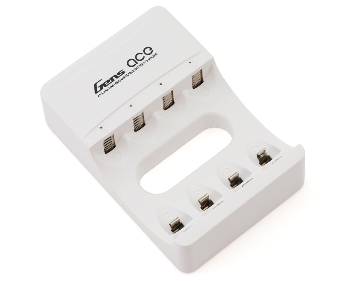 Gens Ace AA & AAA Battery Charger (4 Slots) (NiMH/NiCD) Amain Hobbies