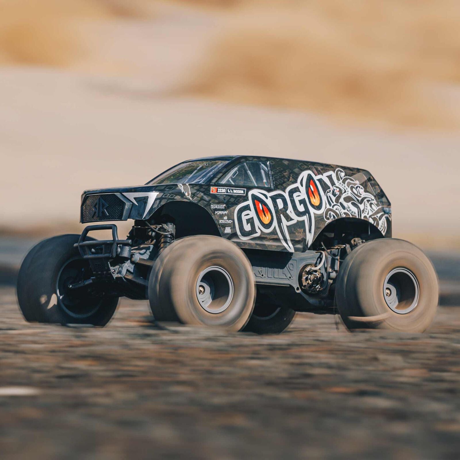 ARRMA 1/10 GORGON 4X2 MEGA 550 Brushed Monster Truck Ready-To-Assemble Kit with Battery & Charger (ARA3230SKT1) Horizon Hobby