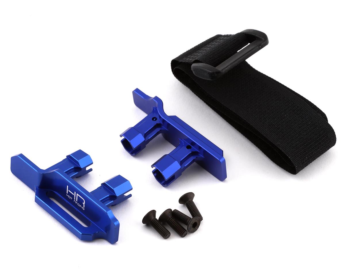 Hot Racing Tall Battery Hold-Downs for Traxxas Maxx (Blue) (HRAMXX126X06) Amain Hobbies