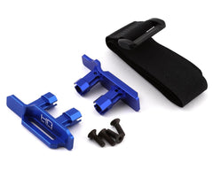 Hot Racing Tall Battery Hold-Downs for Traxxas Maxx (Blue) (HRAMXX126X06) Amain Hobbies