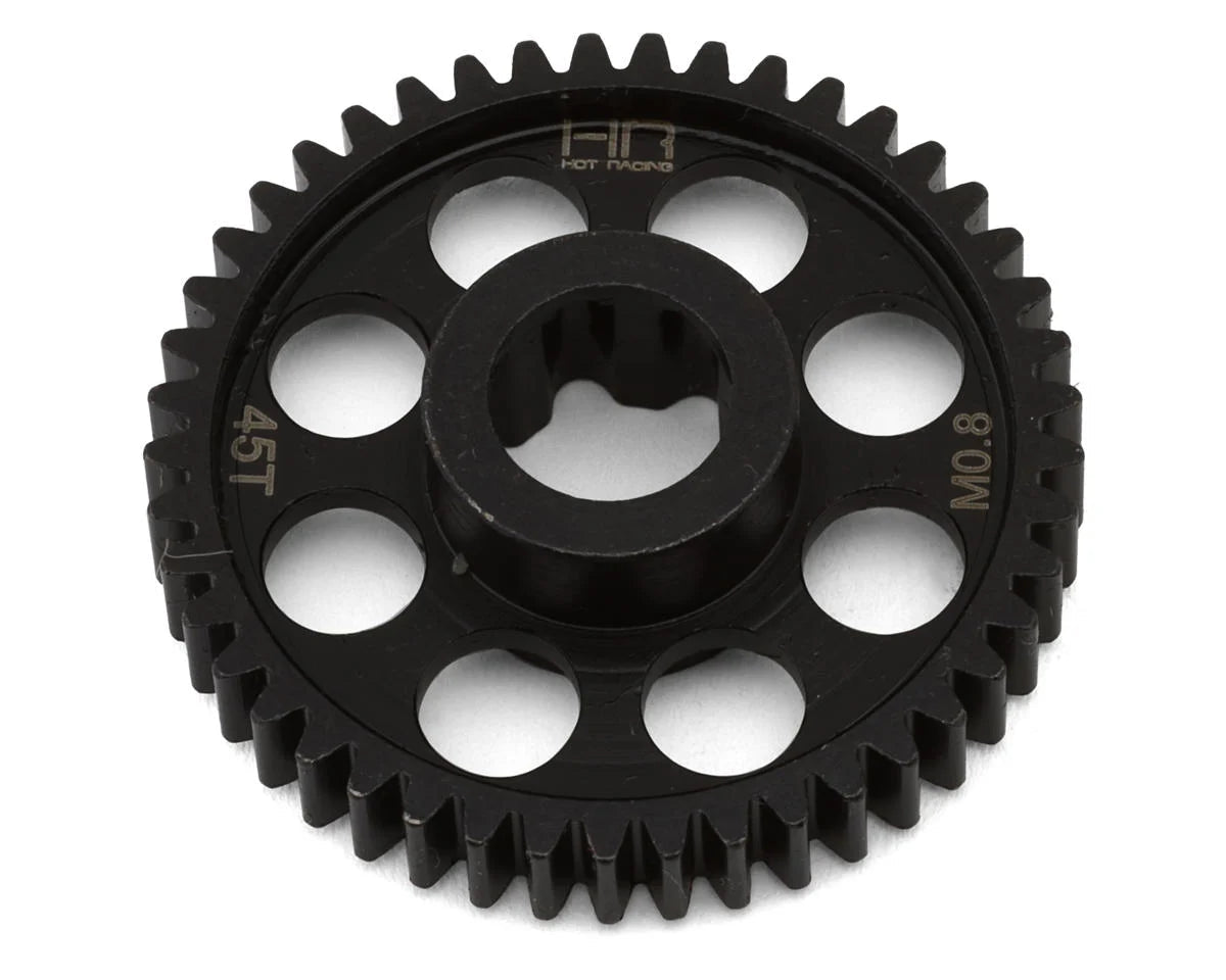 Hot Racing: Steel 45T 0.8 Mod Spur Gear, 1/10 Traxxas Mini Maxx (HRASMMX45M08) Horizon Hobby