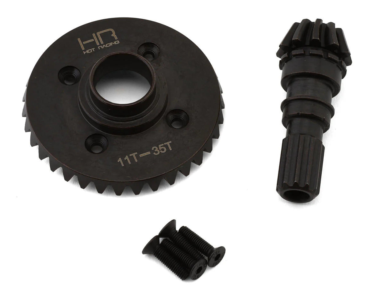 Hot Racing: Steel Helical Differential Ring & Pinion Gear for Traxxas X-Max/XRT (Front) (35T/11T) (SXRT93511F) Hot Racing