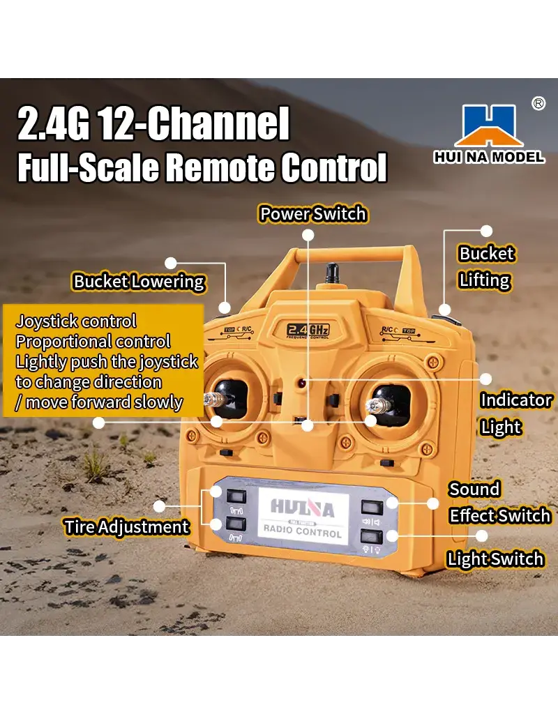 HUINA 8X8 RC DUMP TRUCK RC PRO