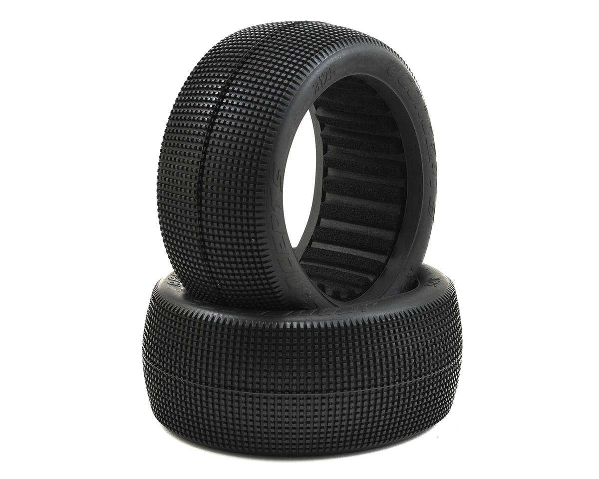 JConcepts Reflex 4.0" Pre-Mounted 1/8th Truggy Tires (2) (White) (Green) (JCO3125-12) Amain Hobbies