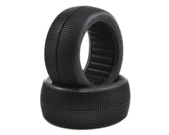 JConcepts Reflex 4.0" Pre-Mounted 1/8th Truggy Tires (2) (White) (Green) (JCO3125-12) Amain Hobbies