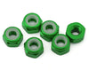 J&T Bearing Co. 3mm 7075 Aluminum Lock Nuts (Green) (6) Amain Hobbies
