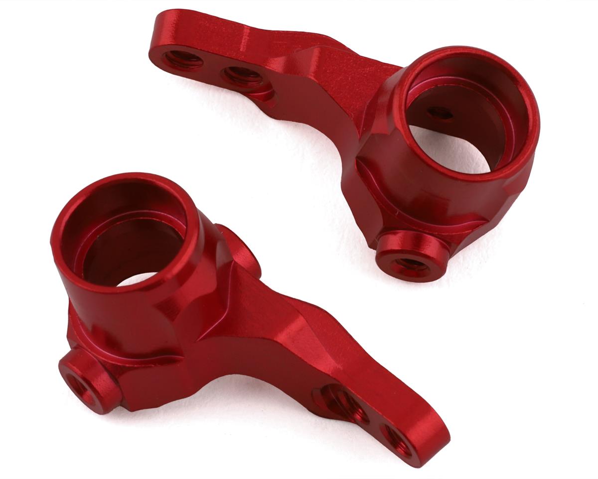 Kyosho MB-010 Aluminum Knuckle Set (Red) (2) (KYOMBW017RB) Amain Hobbies
