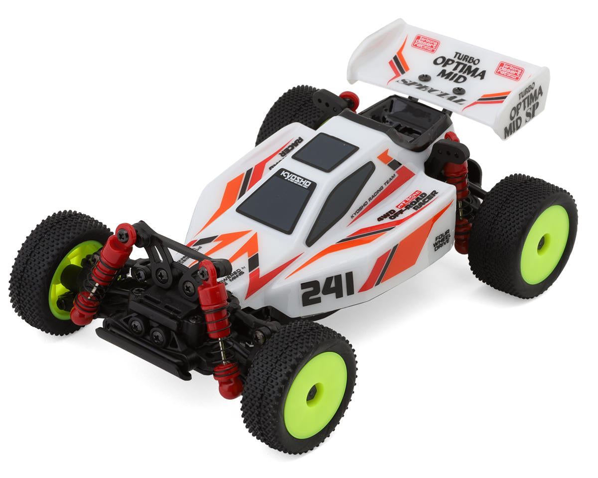 Kyosho MB-010VE Mini-Z Buggy Turbo Optima Readyset (White) w/2.4GHz Radio (32095W) Kyosho America