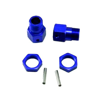 Redcat Wheel Hex W/ Nuts(23mm)(Aluminum)(Blue)(2pcs) (RER50025) Redcat