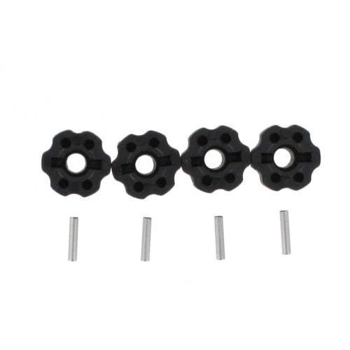 Wheel Hexes with Pins (12mm)(Plastic) (4pcs) (BS213-006) Redcat