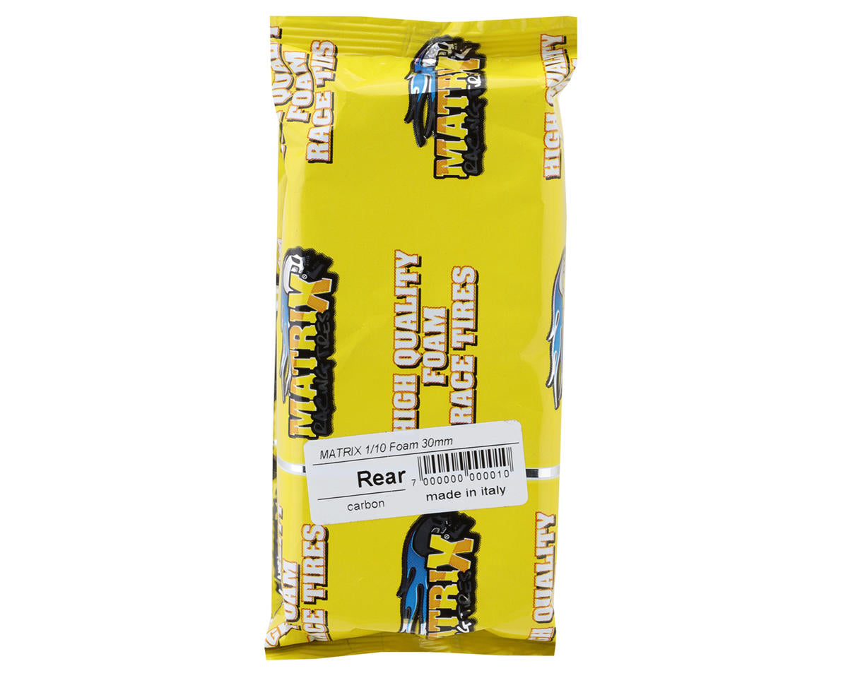 Matrix Tires 30mm 1/10 Foam Rear Tires (Air Carbon Rim) (2) (12mm Hex) (30 Shore) Amain Hobbies