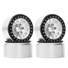 INJORA: 4PCS 1.9" Aluminum Alloy Beadlock Wheel Rims for 1/10 RC Crawler (Multiple Colors Available) INJORA