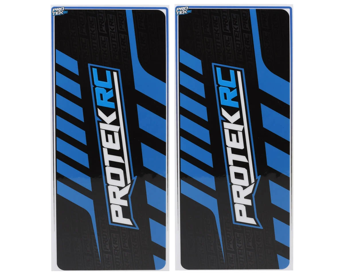 ProTek RC 2024 Universal Chassis Protective Sheet (Blue/Black) (2) (12.5x33.5cm) Amain Hobbies